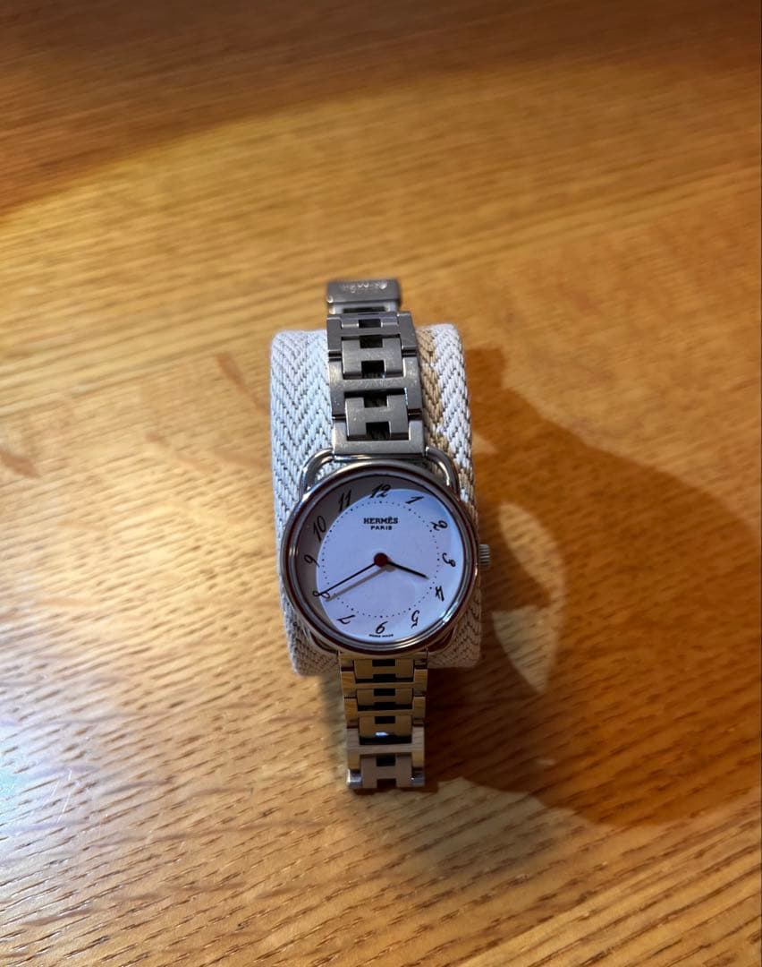 HERMES 腕時計 シルバー⭐︎レディース使用品【電池交換済み】
