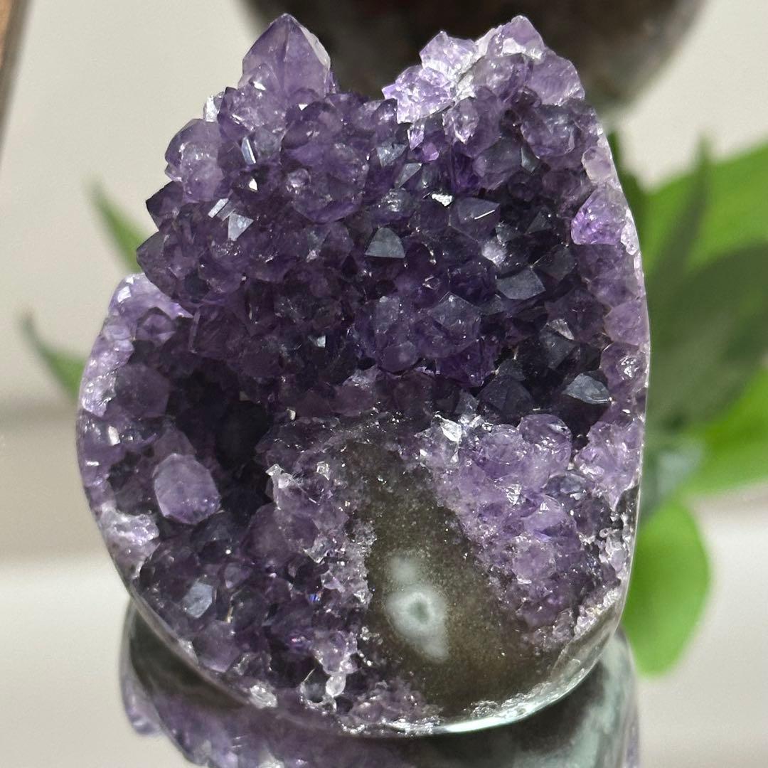 激レア【高品質】猫ちゃん アメジスト 一点物 瑪瑙 可愛い 置物 インテリア