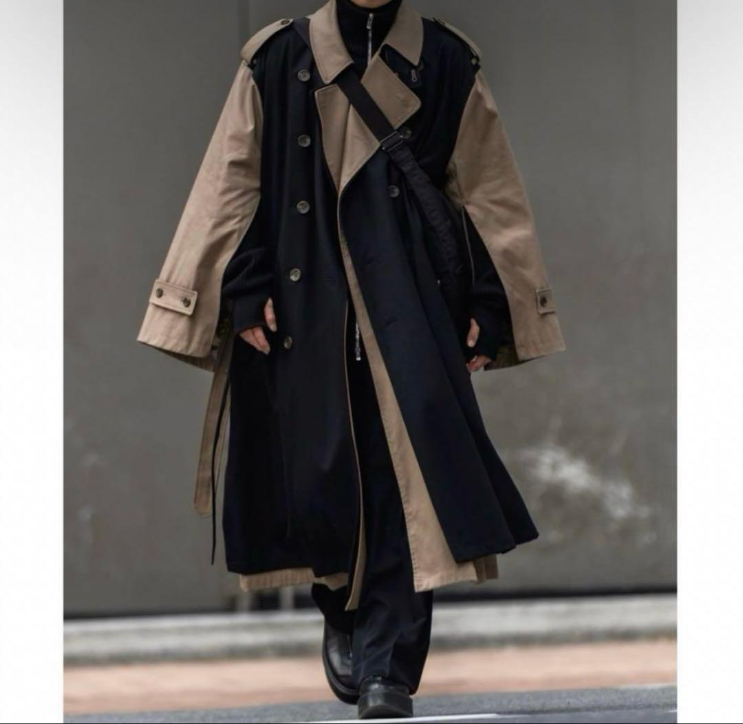 a*i様 stein 22AW DOUBLE LAPELLED TRENCH C