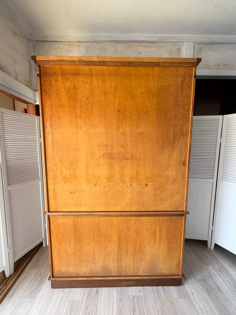 カリモク家具 コロニアルシリーズ 食器棚 キッチンボード ガラス棚 アンティーク