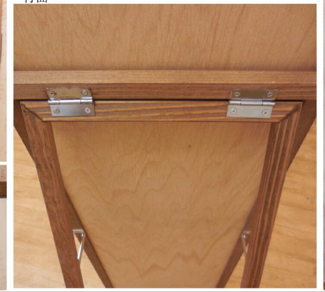 アンティーク調三面スタンドミラー