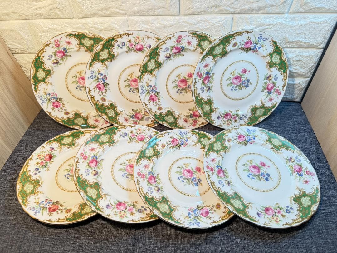 TUSCAN(タスカン)　WINDSOR GREEN ソーサー　8枚セット