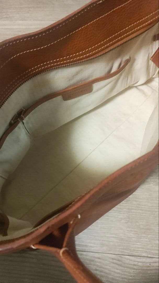 【genten】本革レザー★トートバッグ ブラウン