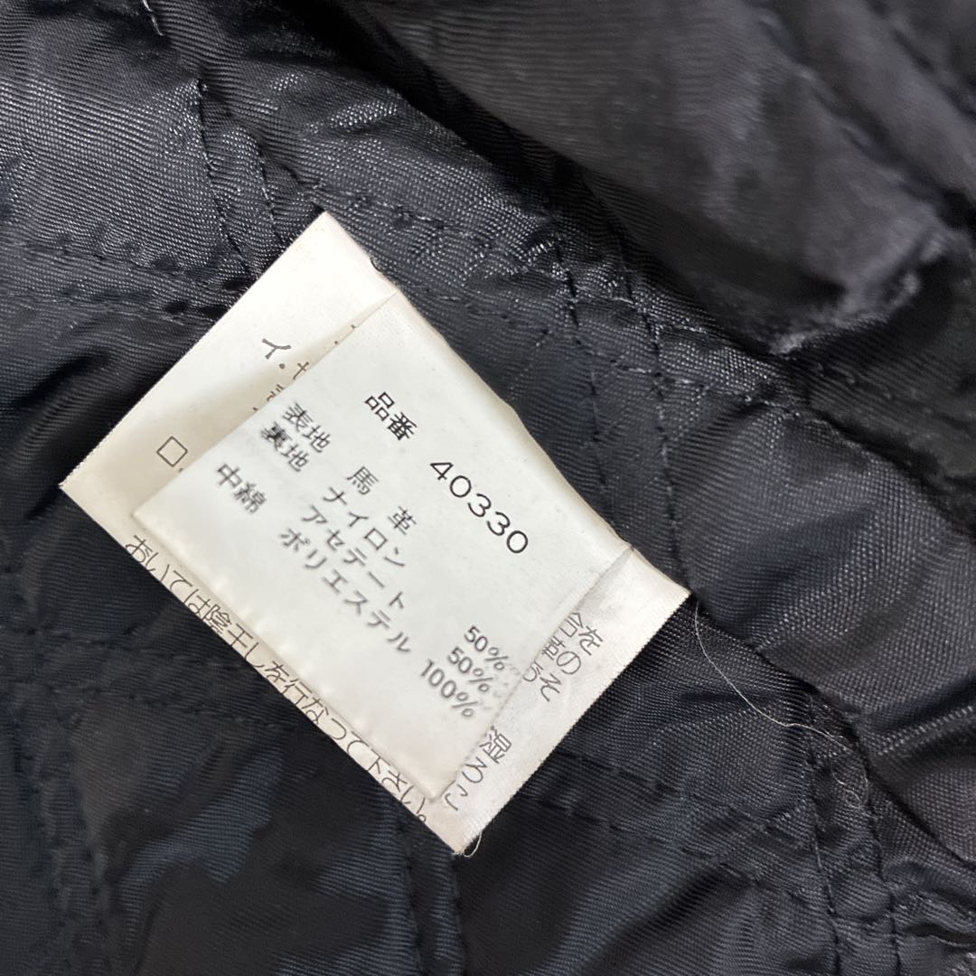 ハーレーダビッドソン ホースハイド シングルライダースジャケット M刺繍ブラック