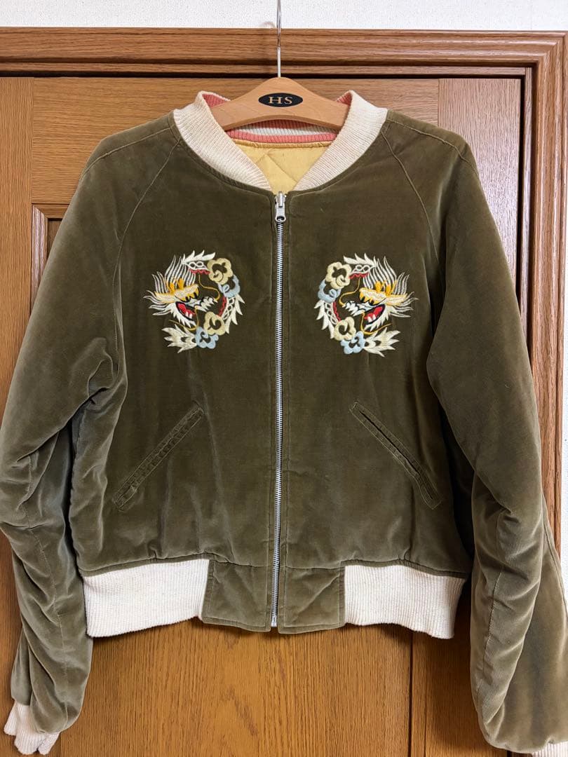 だ*い様 【FULLCOUNT 】フルカウント 別珍✖︎キルティングスカジャン