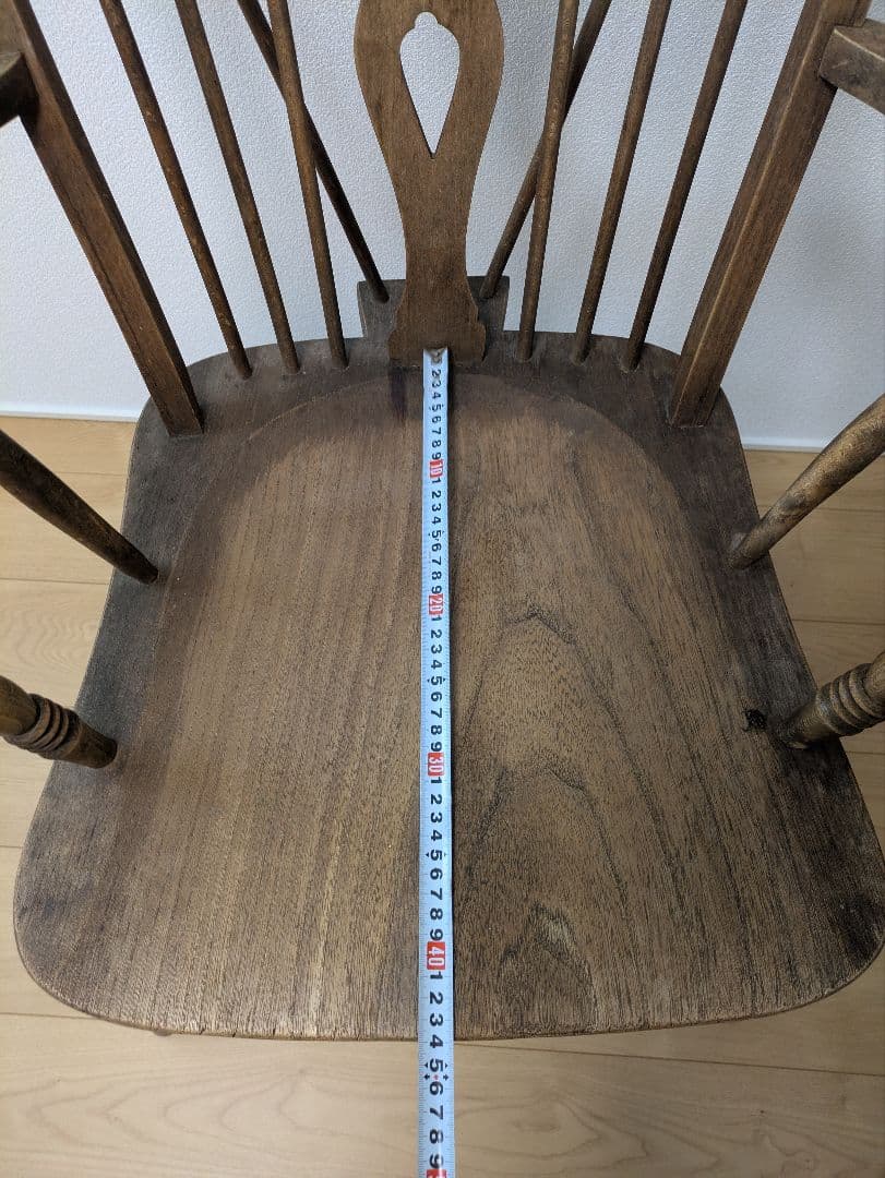 ウィンザーチェア アームチェア ホイールバック イギリスアンティーク 剥離仕上