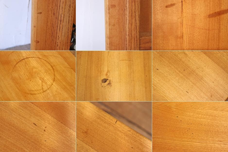 オーク無垢材 ローテーブル 正方形 座卓 ちゃぶ台 机 折りたたみ アイアン脚