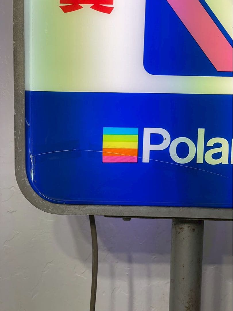 希少 レトロ ポラロイド 店頭 看板 電飾看板 Studio Express