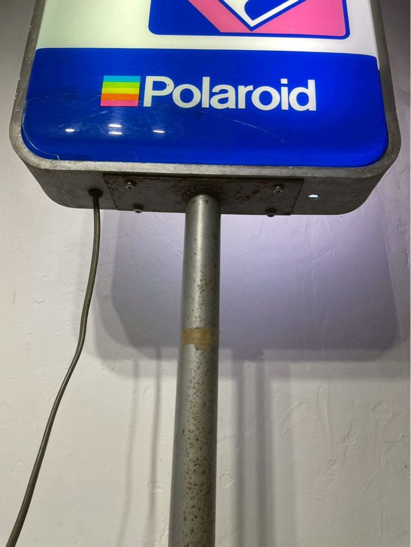 希少 レトロ ポラロイド 店頭 看板 電飾看板 Studio Express