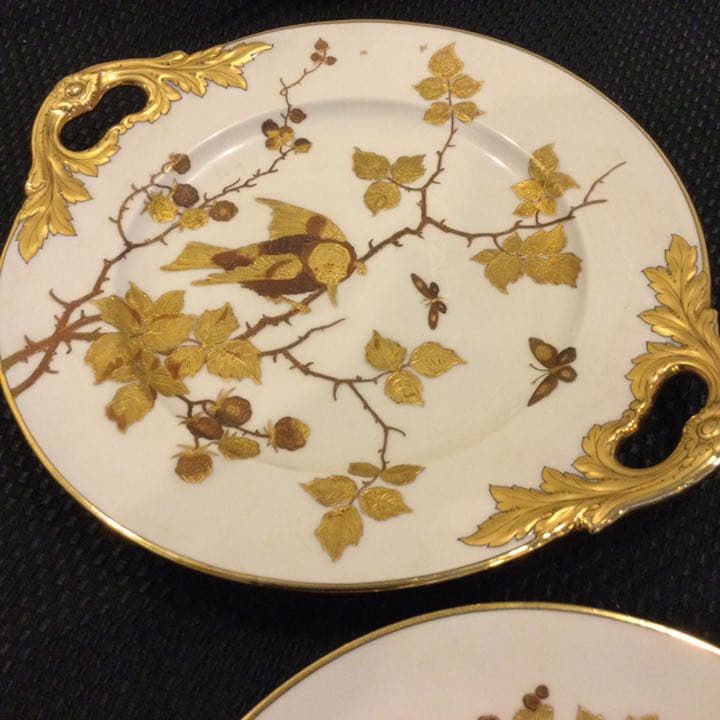 アンティーク金彩プレート 3枚セット