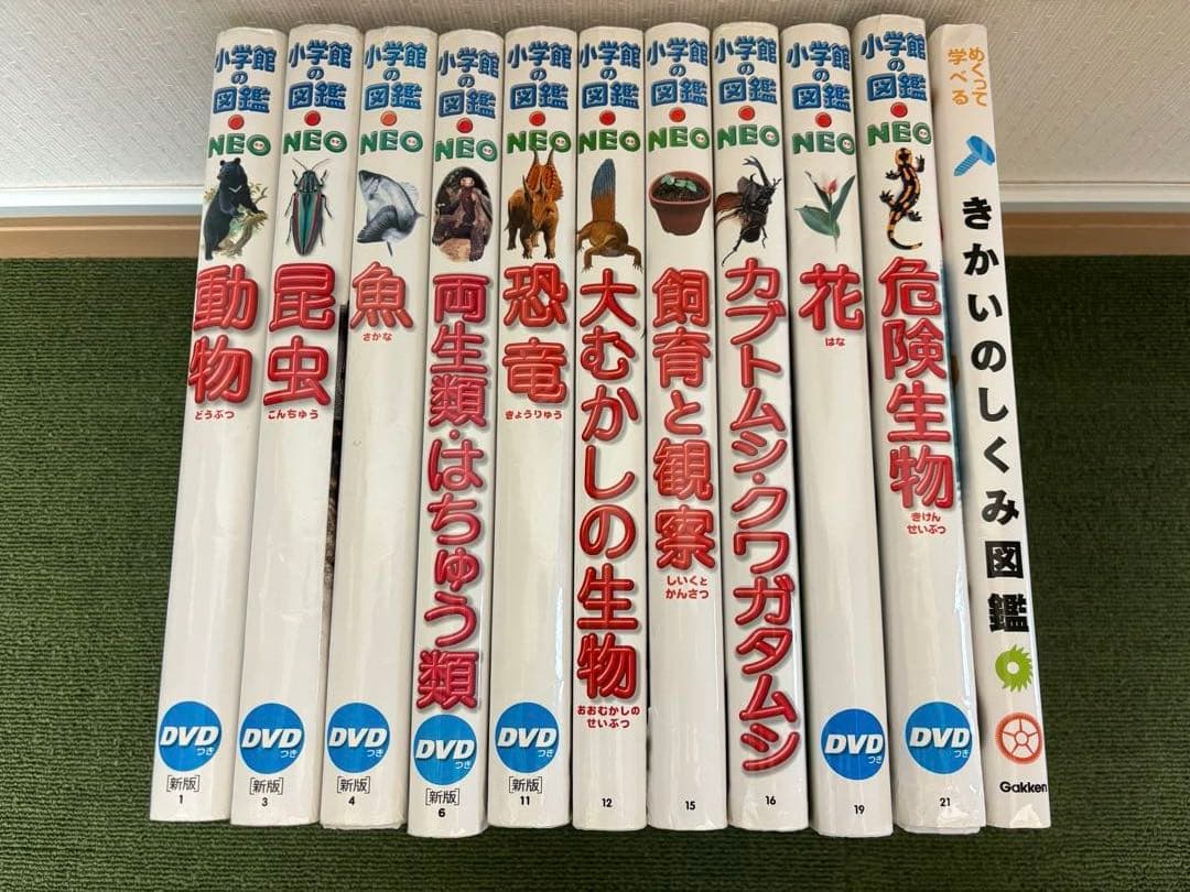 小学館の図鑑NEO10冊 ＆ 学研図鑑1冊、全11冊セット