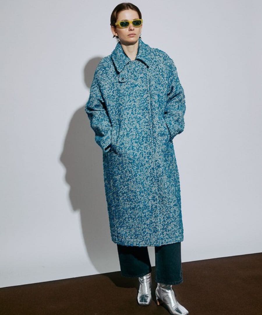 MAISONSPECIALループツイードステンカラーコート新品未使用