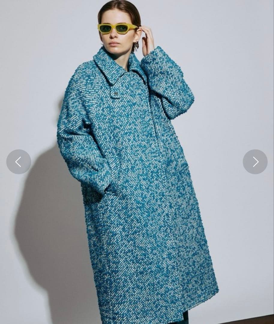 MAISONSPECIALループツイードステンカラーコート新品未使用