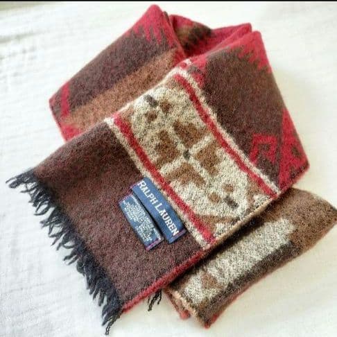 【激レア】ラルフローレン　ビンテージ　マフラー　ネイティブ柄　プレゼント