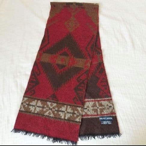 【激レア】ラルフローレン　ビンテージ　マフラー　ネイティブ柄　プレゼント