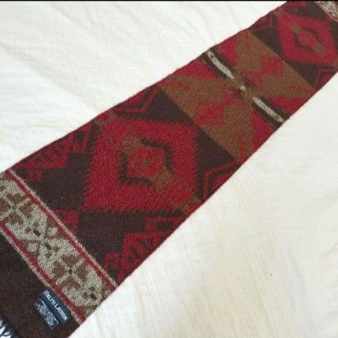 【激レア】ラルフローレン　ビンテージ　マフラー　ネイティブ柄　プレゼント