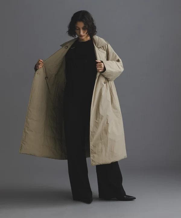 【新品】NANO UNIVERSE 西川ダウン/リバーシブルライトコート/M