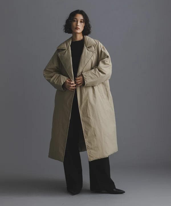 【新品】NANO UNIVERSE 西川ダウン/リバーシブルライトコート/M