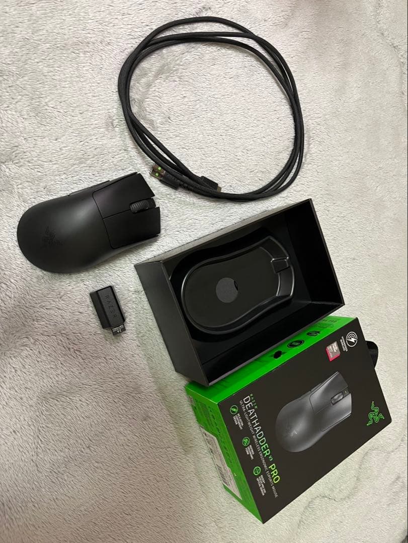 Razer DeathAdder V3 Pro ワイヤレスマウス 箱・付属品完備