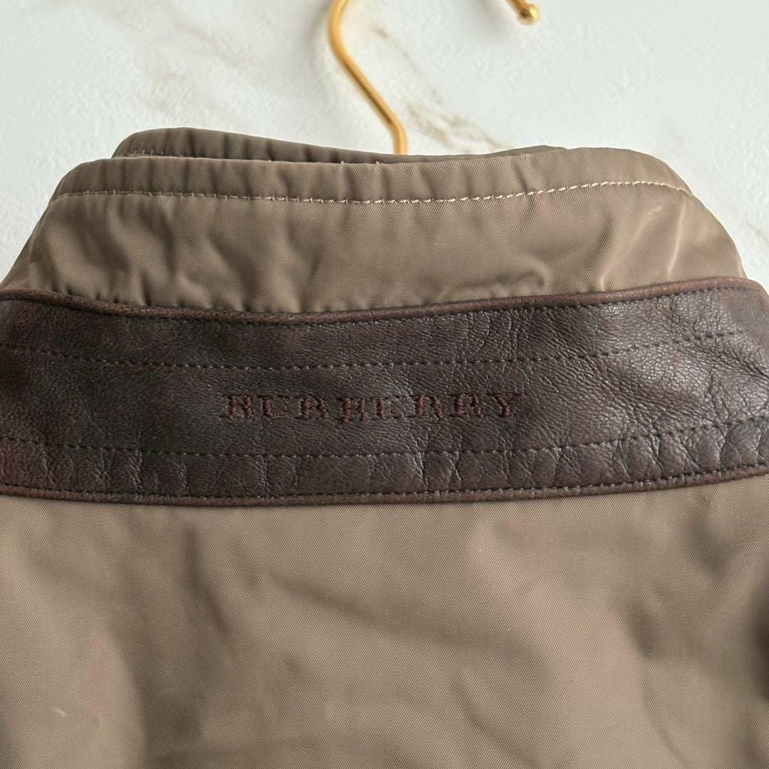 人気◆バーバリーロンドン ベルト ライナー付き スタンドカラー コート L