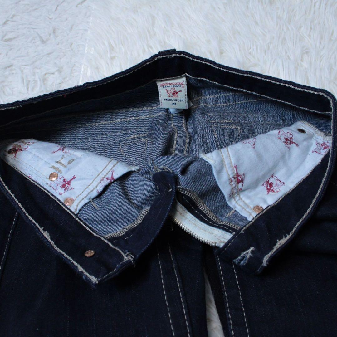 美品 TRUE RELIGION JOEY フレアデニムパンツ インディゴ 27