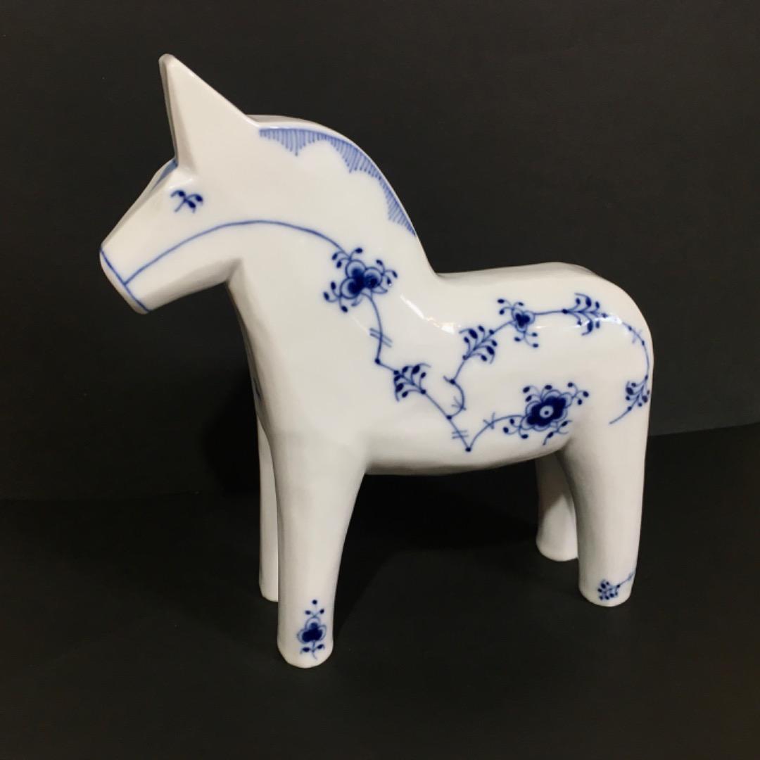 ○【極美品】 幸せを呼ぶ馬 ロイヤルコペンハーゲン ダーラナホース 陶器【希少】