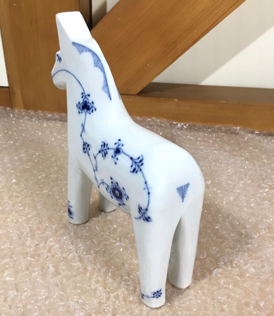 ○【極美品】 幸せを呼ぶ馬 ロイヤルコペンハーゲン ダーラナホース 陶器【希少】