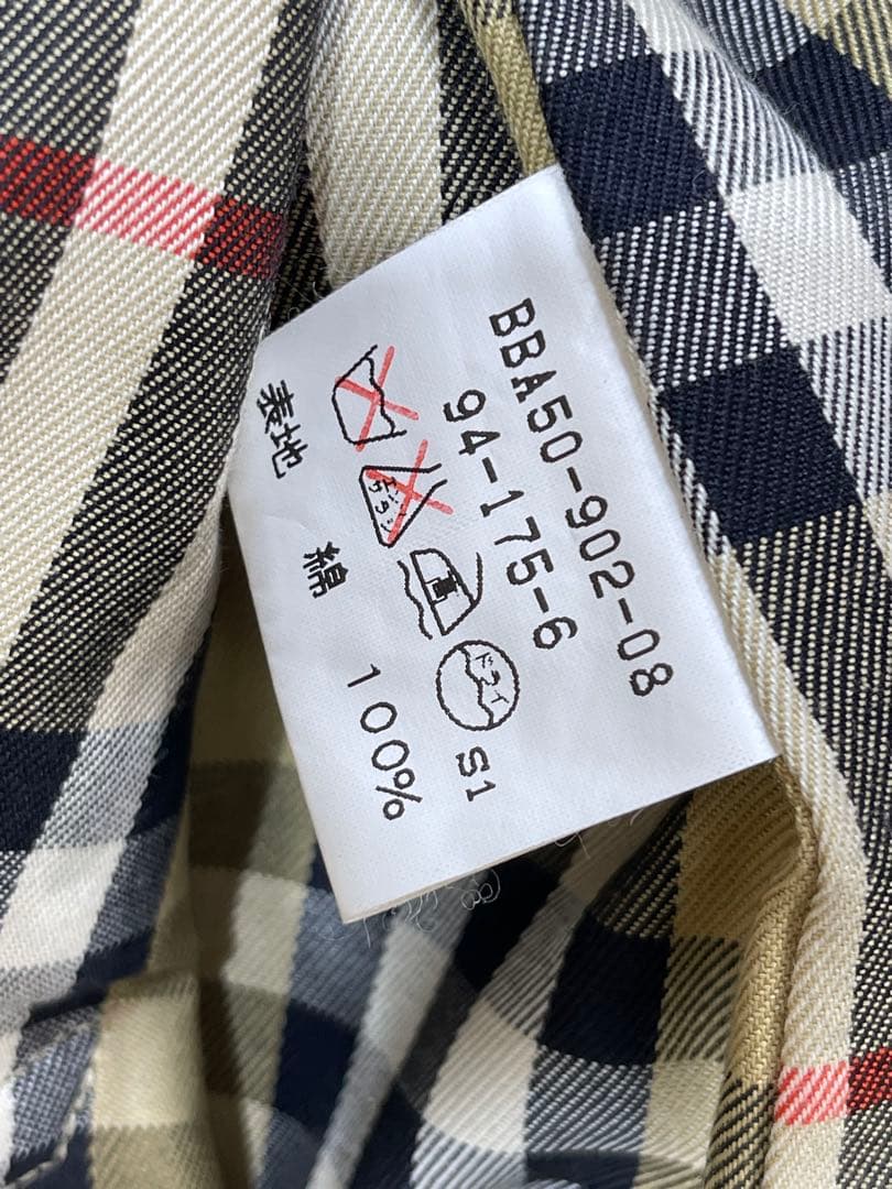 603 OLD Burberrys 上質 サテン地 ステンカラー コート 175