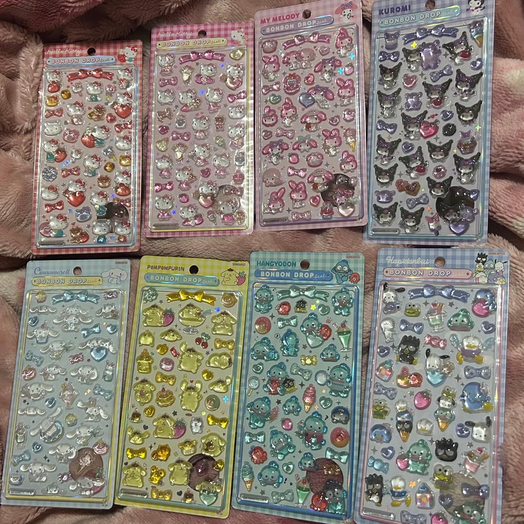 ボンボンドロップシール サンリオ 2弾 正規品 8種セット コンプリートセット