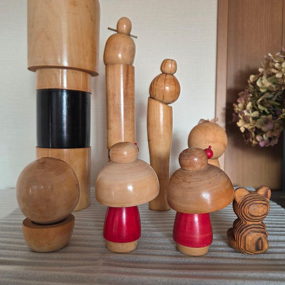 創作こけし おかっぱこけし 人形 かんざし KOKESHI DOLL くまぼっこ