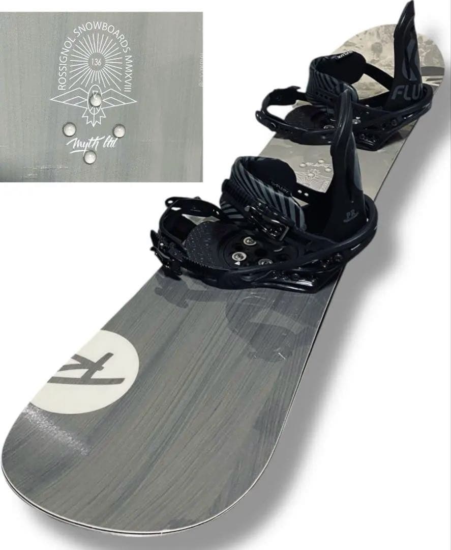 ロシニョール myth スノーボード ビンディング FLUX 136 スポーツ