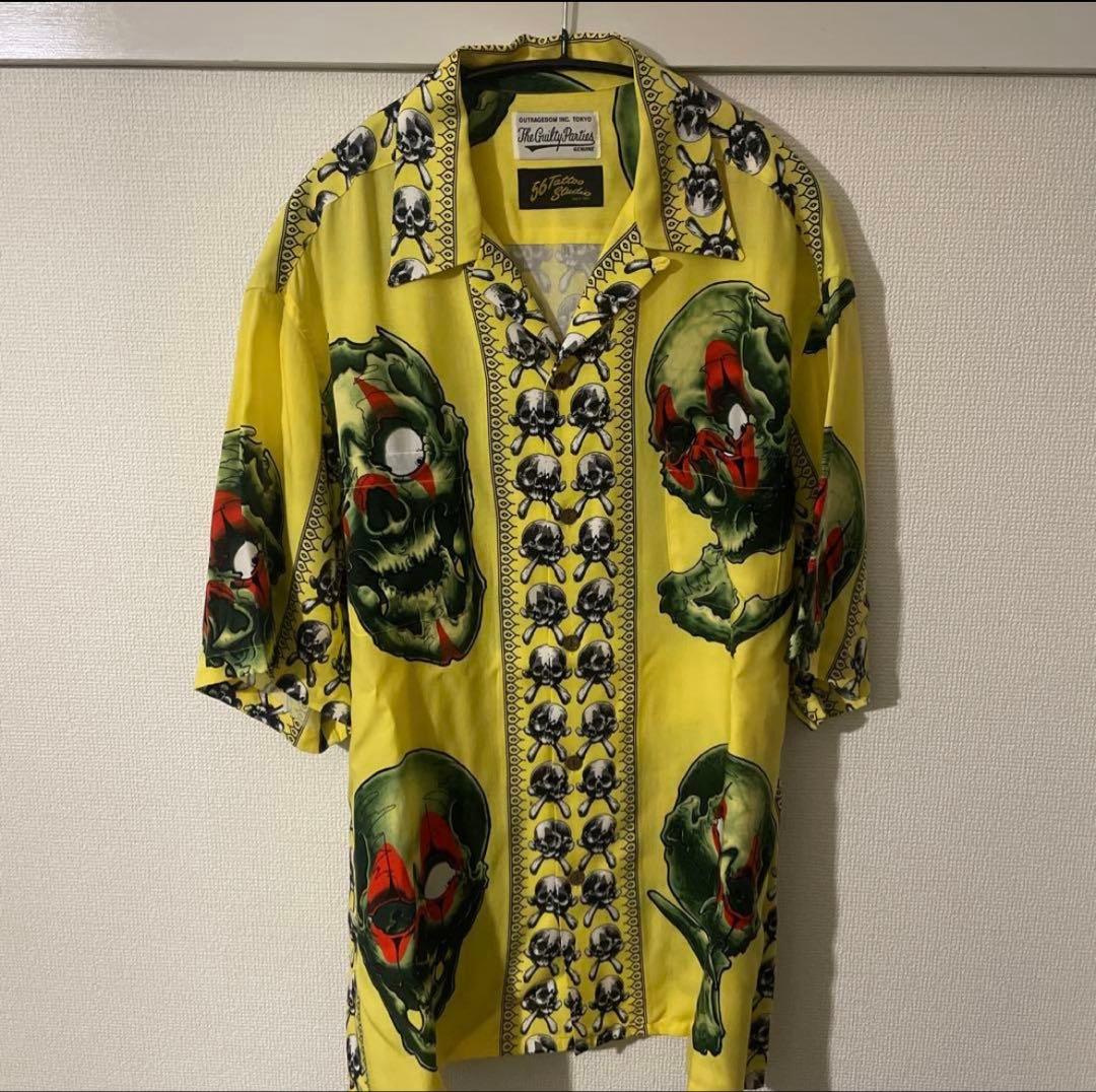 wackomaria 56tatoo アロハシャツ　イエロー