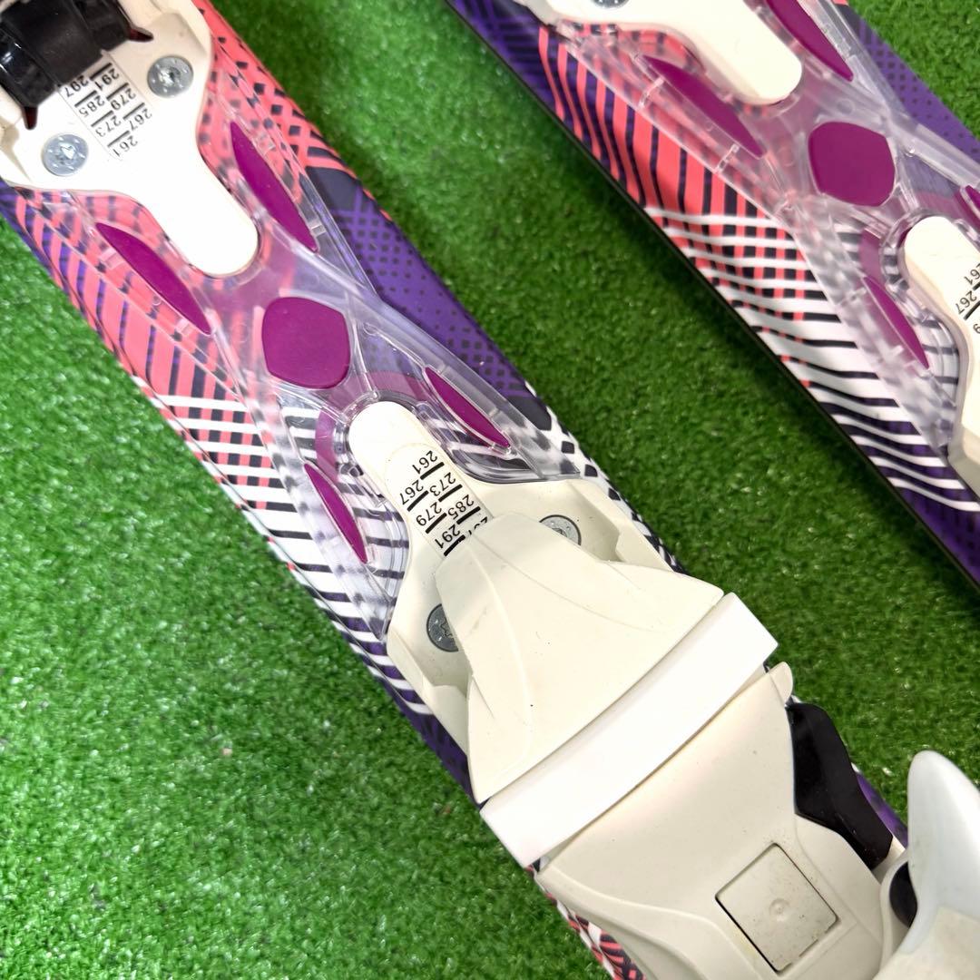 美品　Hart 140 ジュニア　レディース　スキー　ステッキ付　グラフィック