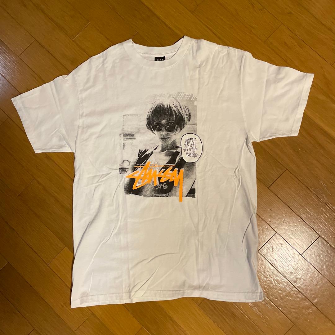 STUSSY 2000年以降黒タグホワイト未使用 Lサイズ
