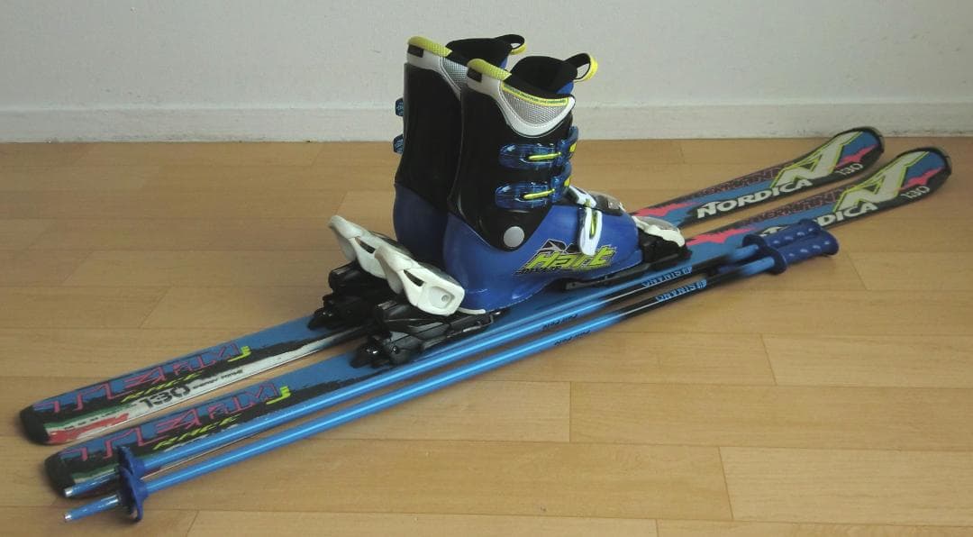 ■■送料無料■ノルディカ＋Hart■子供用スキーセット■130/23■WAX■■