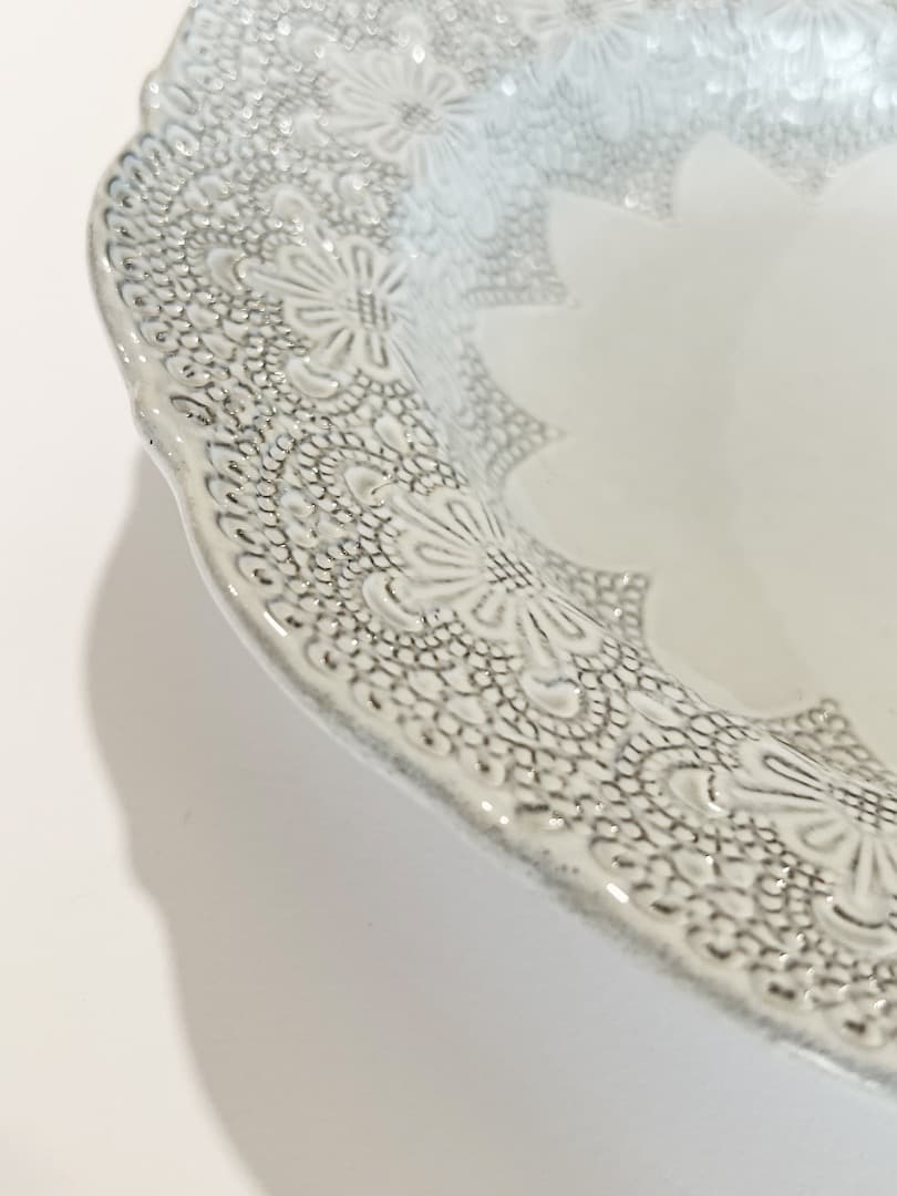 BLANC D'IVOIRE　スーププレート24cm　３枚　ホワイト