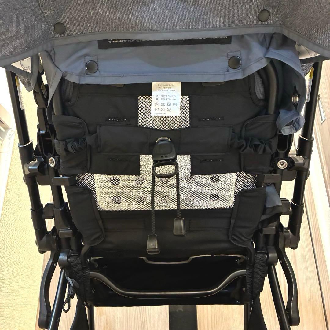 Aprica ラクーナビッテクッション 軽量 ベビーカー A型 レザーハンドル