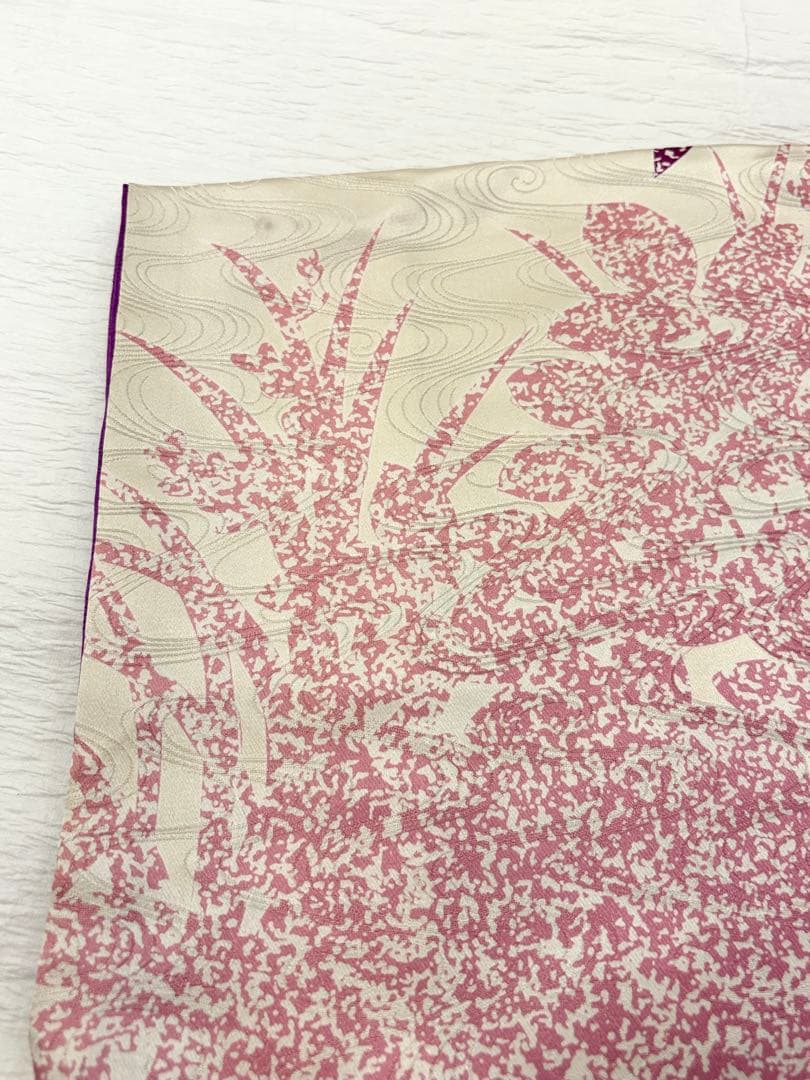 振袖セット 白 紫 緑 花柄 sMH2503201