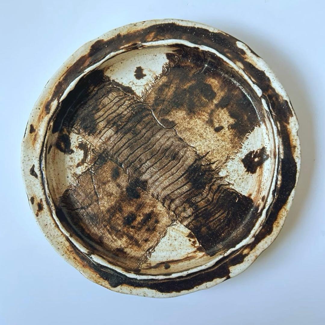 河合和美さん　クロス皿　1枚　未使用