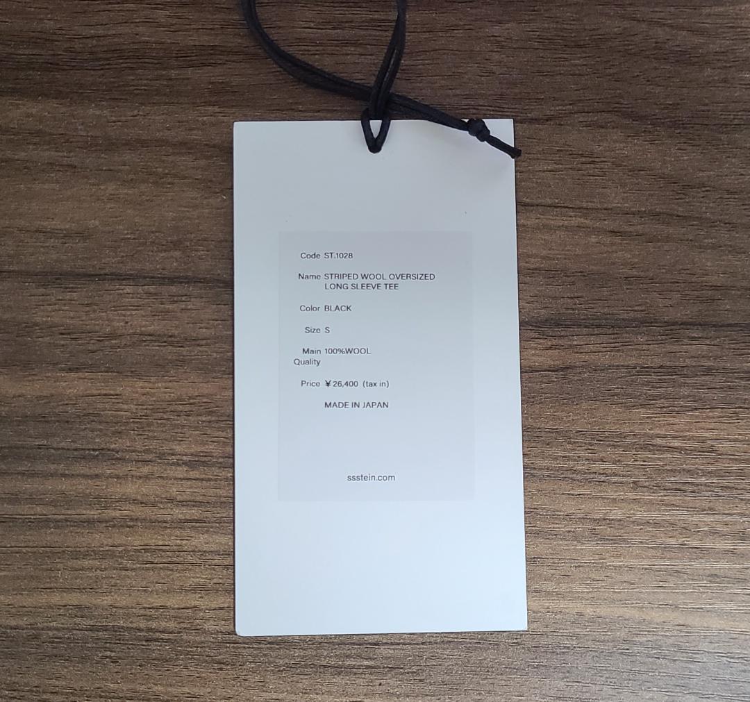 トップス Striped Wool Oversized Long Sleeve Tee S