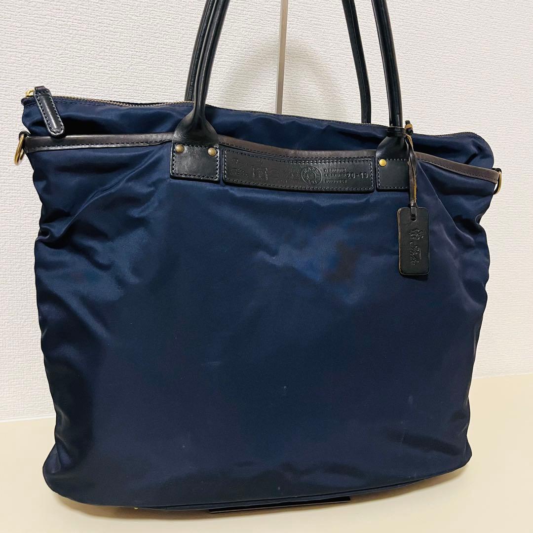 【美品】フェリージ Felisi トートバッグ　20-19 ネイビー