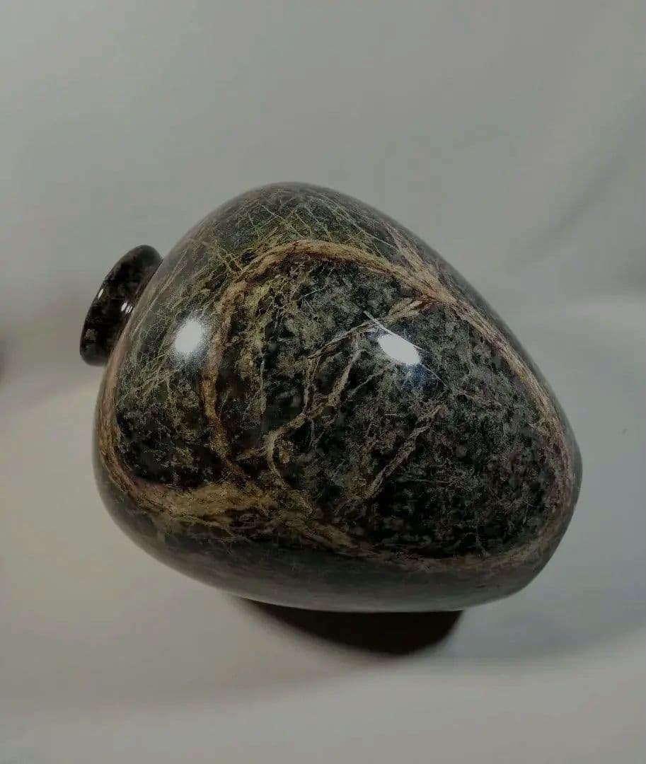 未使用 大理石調 テラゾ 壺 花瓶 フラワーベース インテリア 高級感