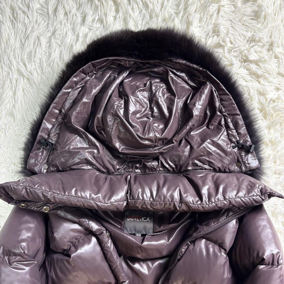 デュベティカ ダウンコート Deneb フォックスファー 2WAYブラウン L