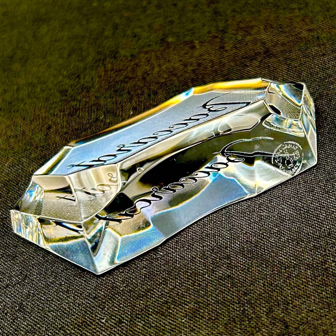 【極上美品】バカラ ロゴ ディスプレイスタンド 非売品 限定 クリスタルガラス