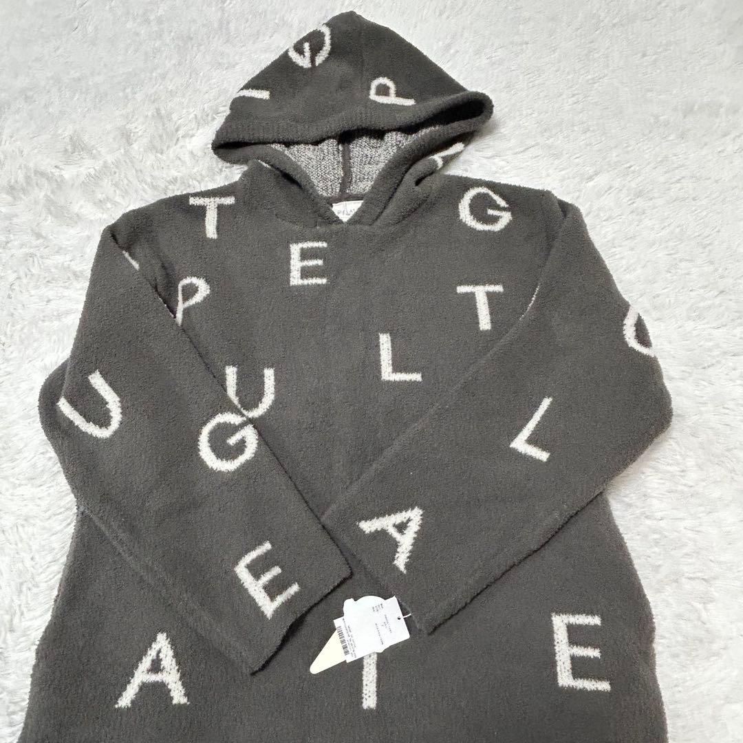 新品タグ付き⭐︎ジェラートピケ　パウダーロゴジャガードドレス　グレー