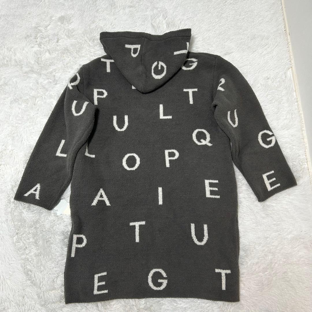 新品タグ付き⭐︎ジェラートピケ　パウダーロゴジャガードドレス　グレー