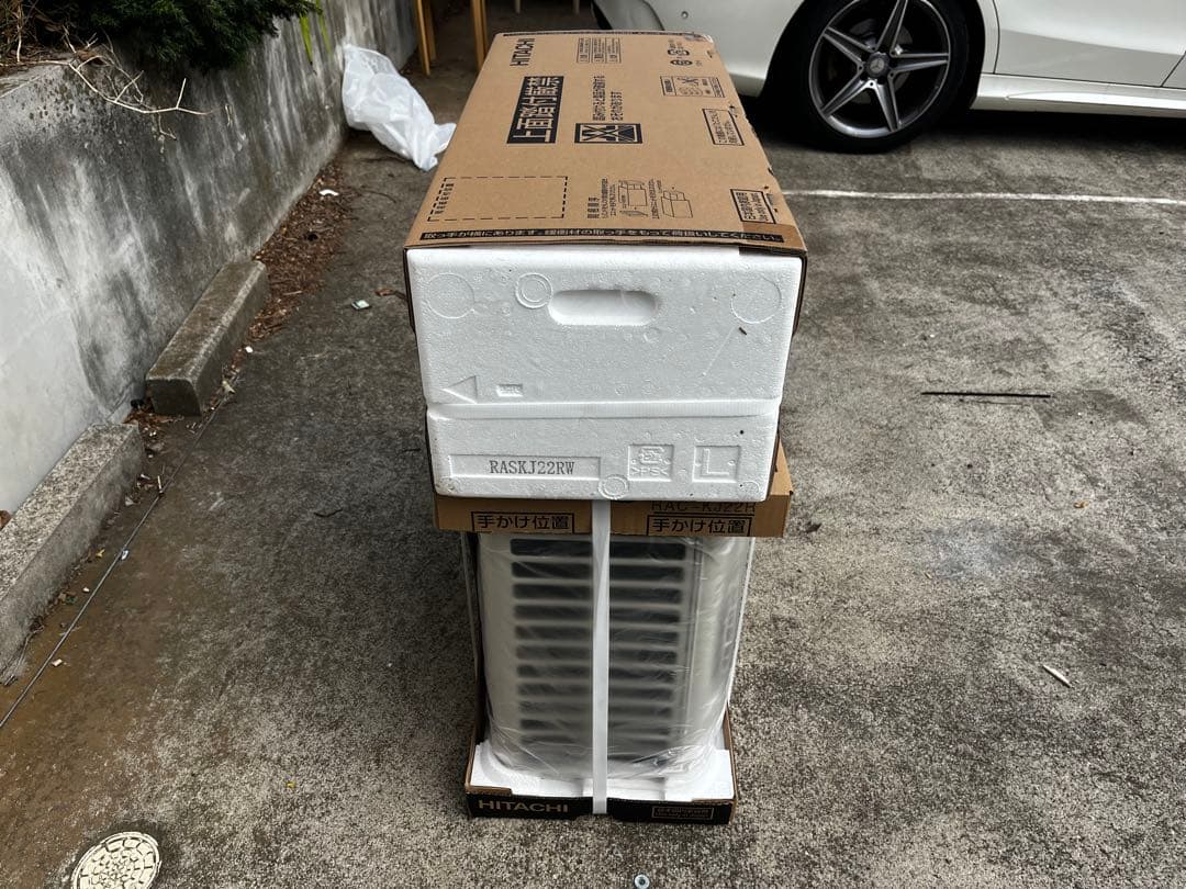 HITACHI RAS-KJ22R エアコン本体　室内機　室外機