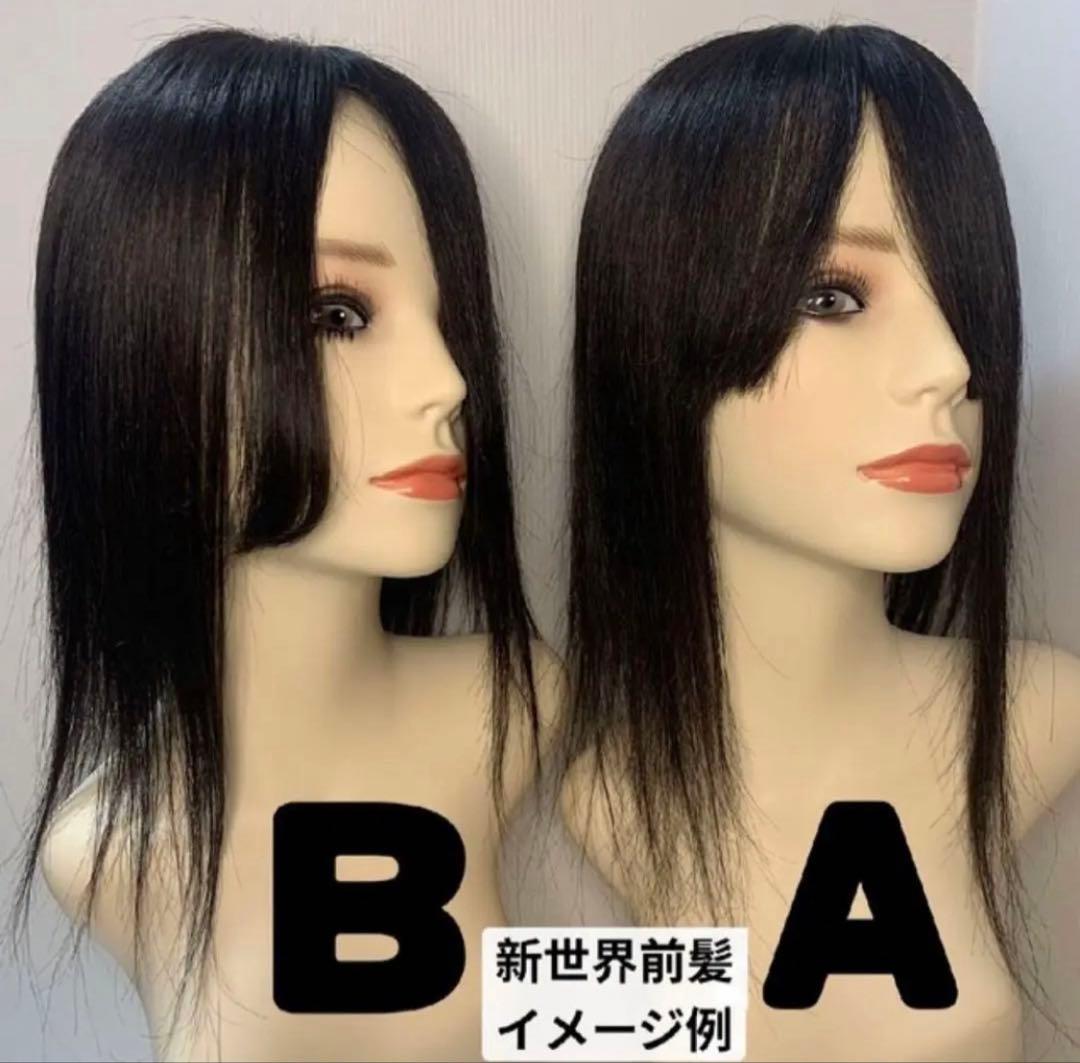 新世界プレミア真皮シリーズ★全人毛　ヘアピース　ウィッグ16*18総手植え45㌢