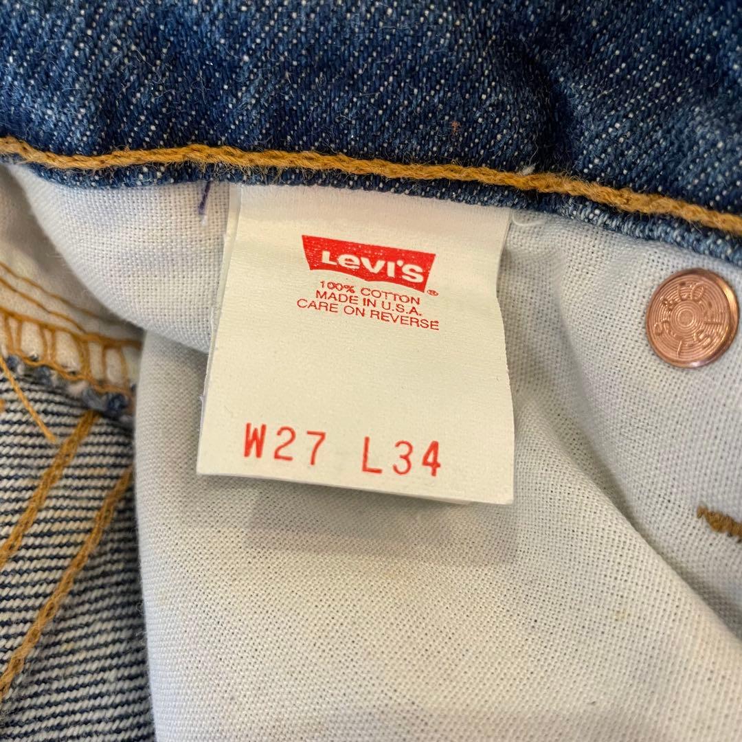 90s USA製 Levi’s 517 w27 l34 濃紺 ブーツカット