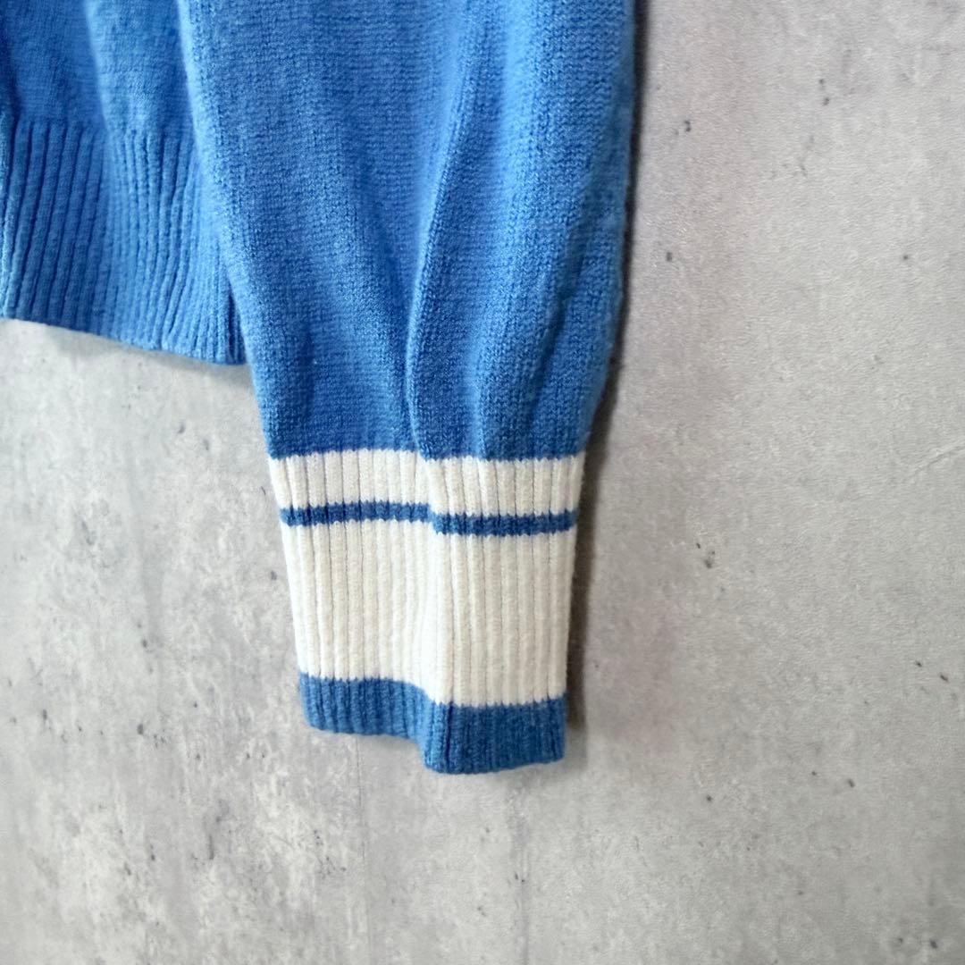 アルチビオ archivio ハイネックセーター ニット カシミア混 ブルー M